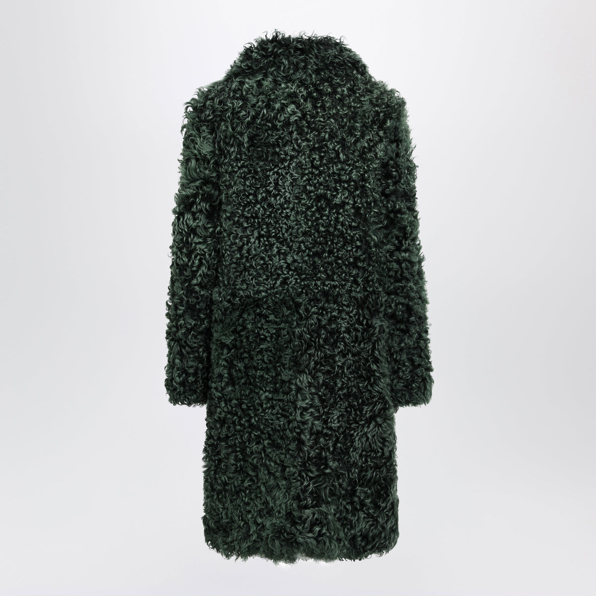 Prada Emerald Green Fur Coat Women PRADA