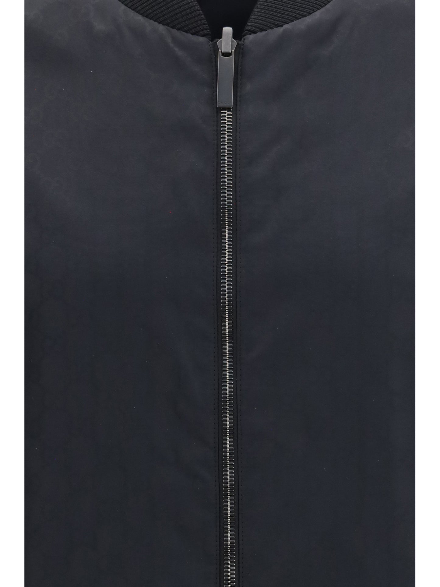 Gucci Men Reversible Zip Jacket In Lightweight Silk Faille GUCCI