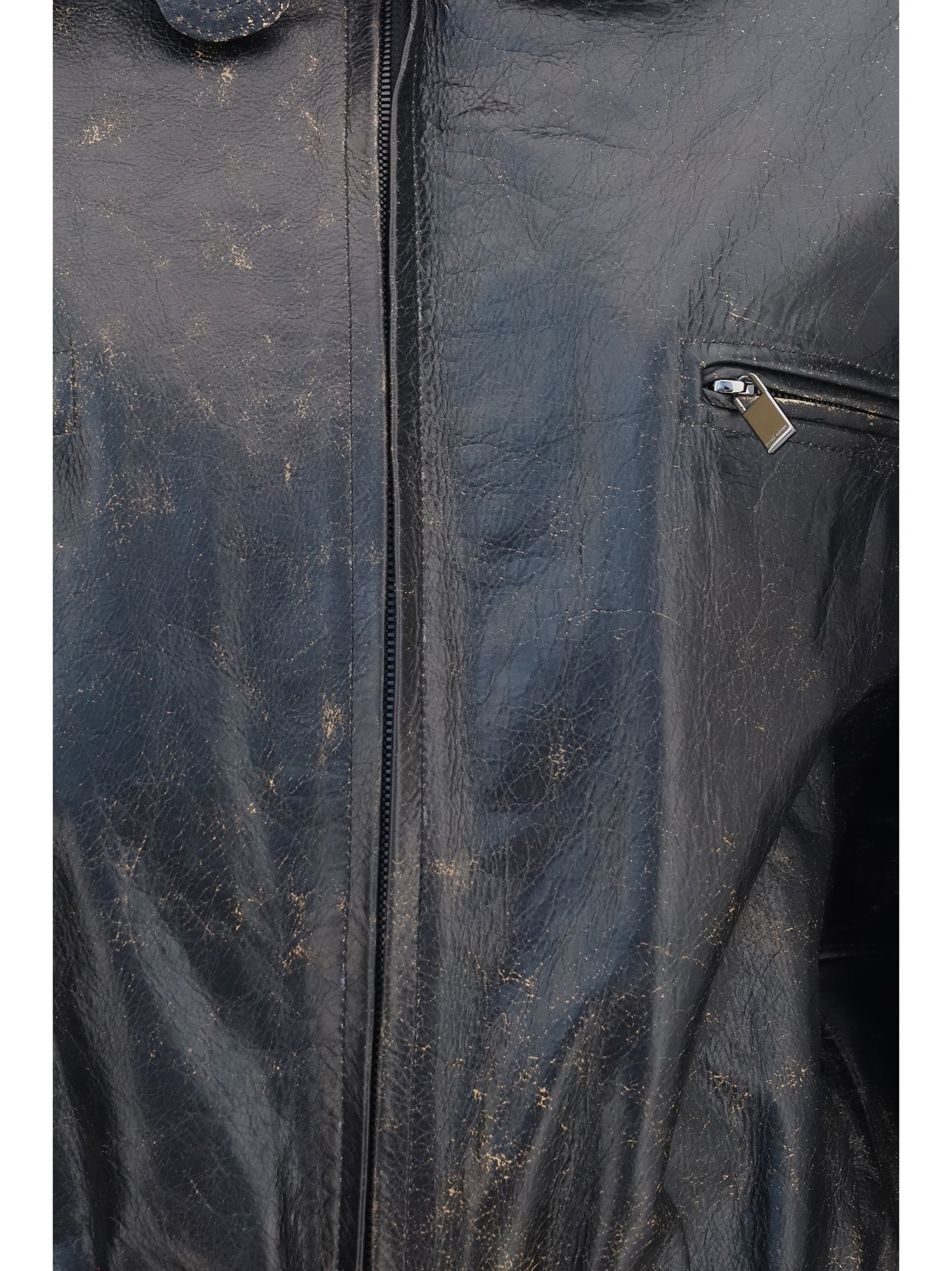 Magda Butrym Women Vintage Leather Jacket With Drawstring MAGDA BUTRYM