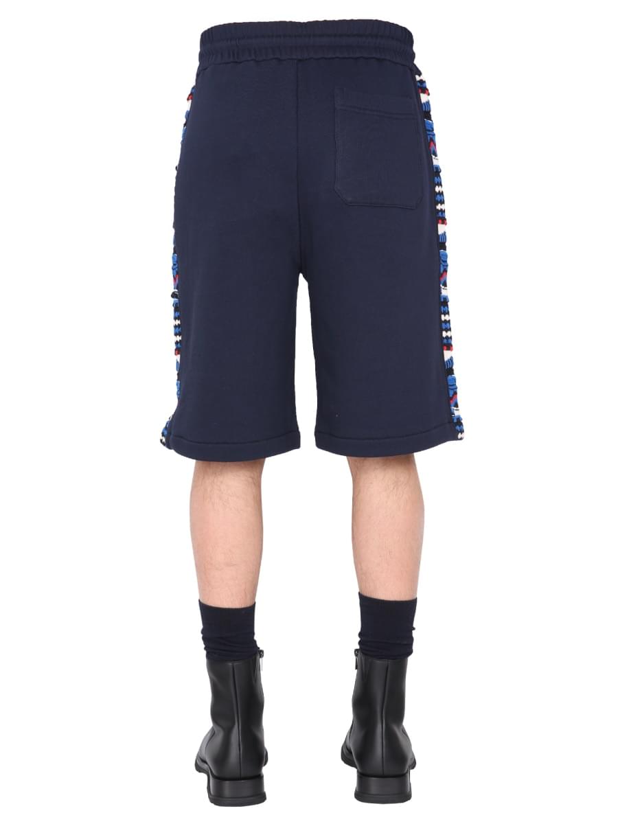 Missoni Men Embroidered Logo And Jacquard Insert Bermuda MISSONI