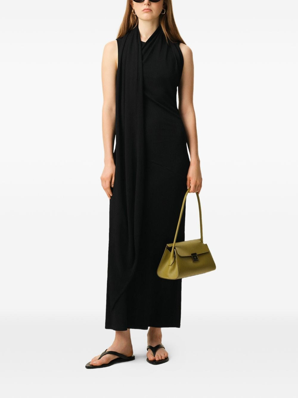 Ami Women Long Dress In Jersey Crepe AMI PARIS