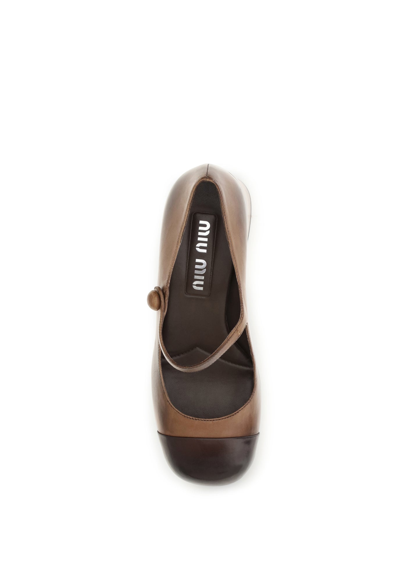 Miu Miu Women Leather Mary Jane Ballerinas MIU MIU
