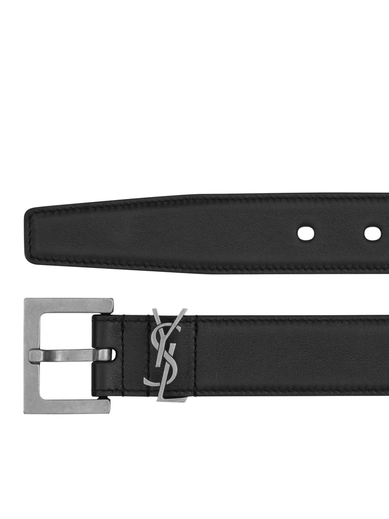 Saint Laurent Women Belt With Square Buckle With Cassandre Logo SAINT LAURENT