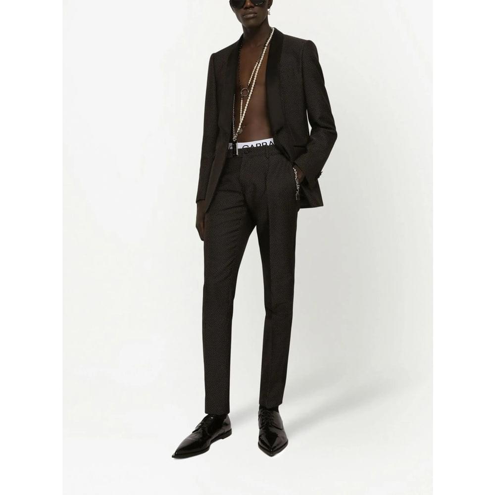 Dolce & Gabbana Black Jackets - Blazers Men DOLCE & GABBANA
