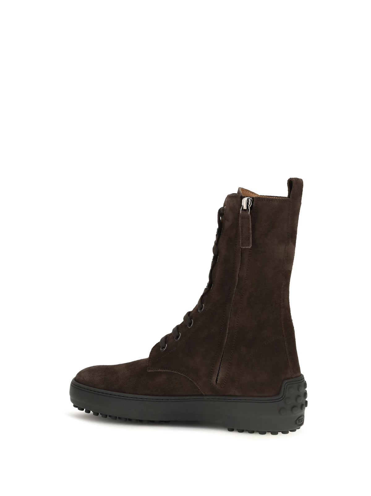 Tod's Women Winter Gommino Suede Leather Lace-Up Ankle Boots TOD'S