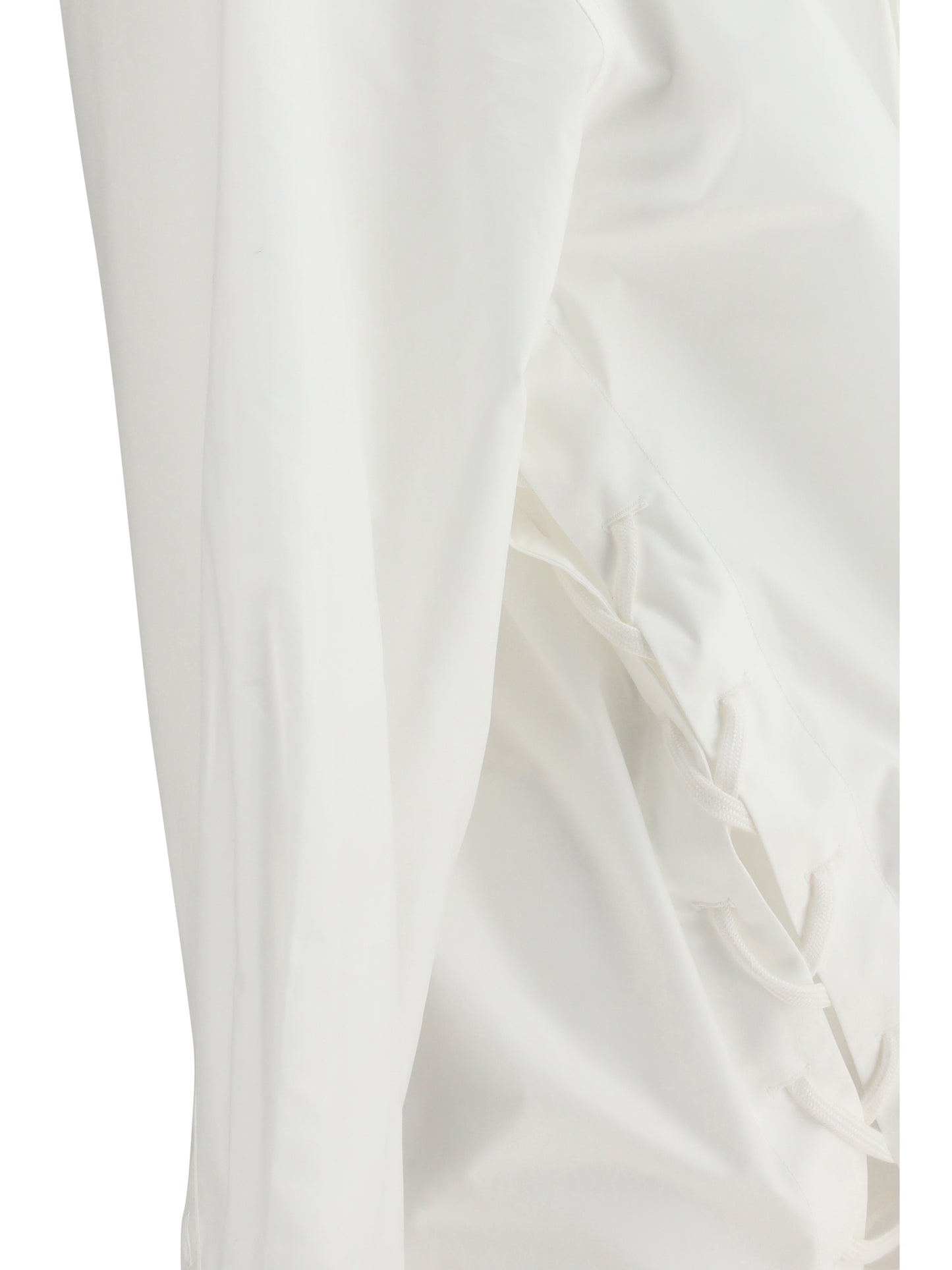 Balenciaga Women Lace-Up Cotton Shirt BALENCIAGA