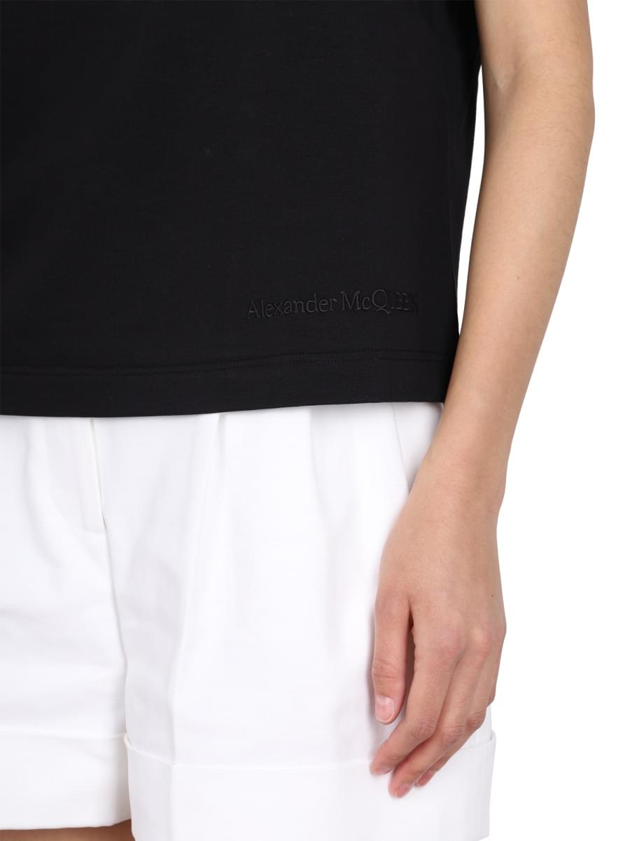 Alexander Mcqueen Women Crewneck T-Shirt ALEXANDER MCQUEEN