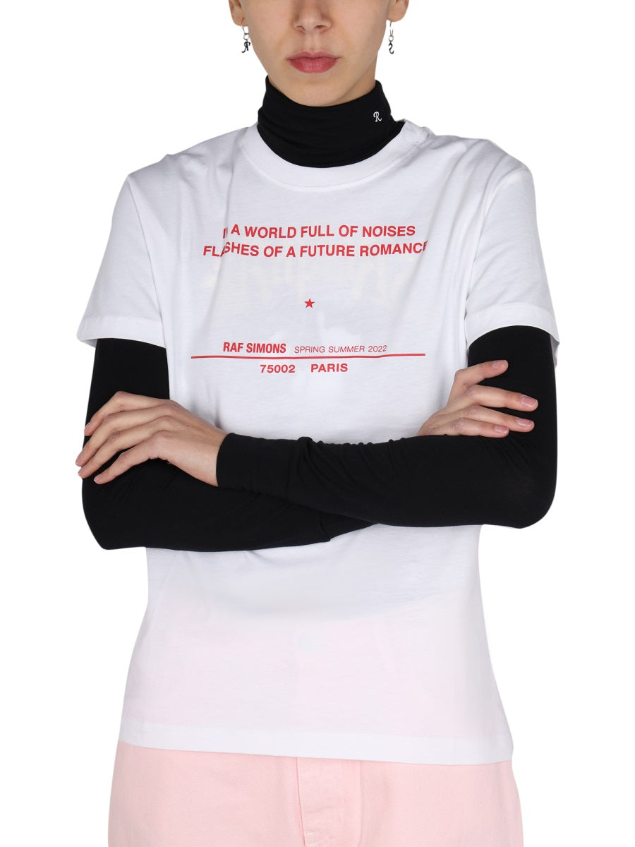 Raf Simons Women Logo Print T-Shirt RAF SIMONS