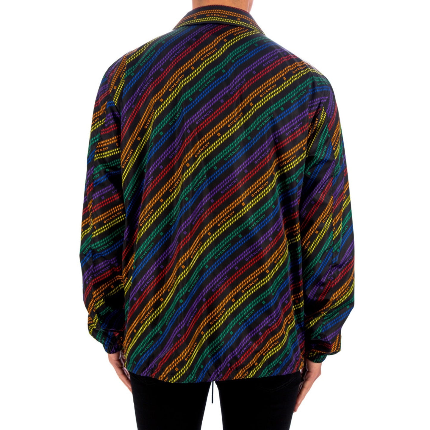 Givenchy Rainbow Chain Nylon Jacket Men GIVENCHY