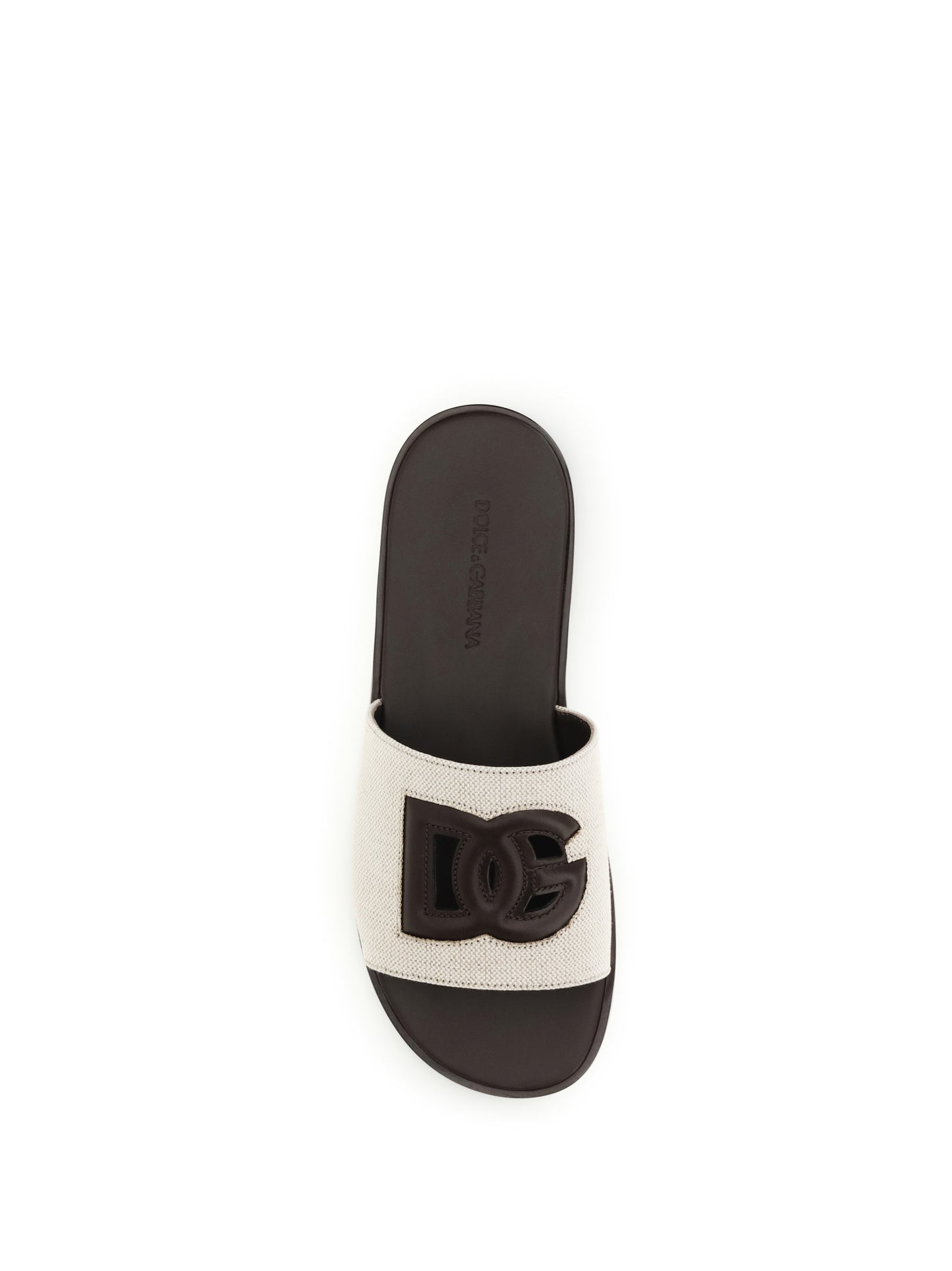 Dolce & Gabbana Men Canvas Slide Sandals DOLCE & GABBANA