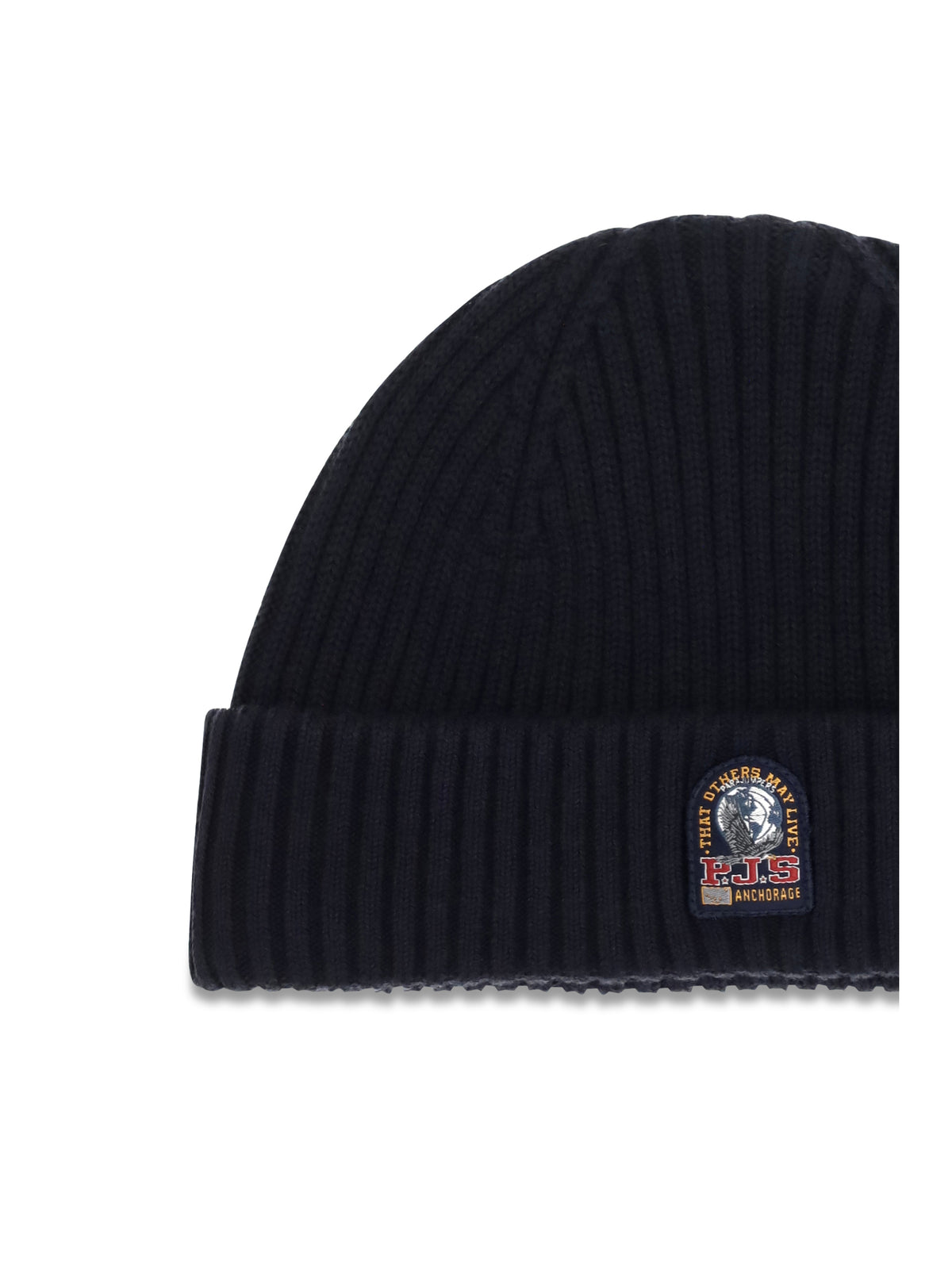 Parajumpers Men Beanie In Ribbed Knit With Logo PARAJUMPERS