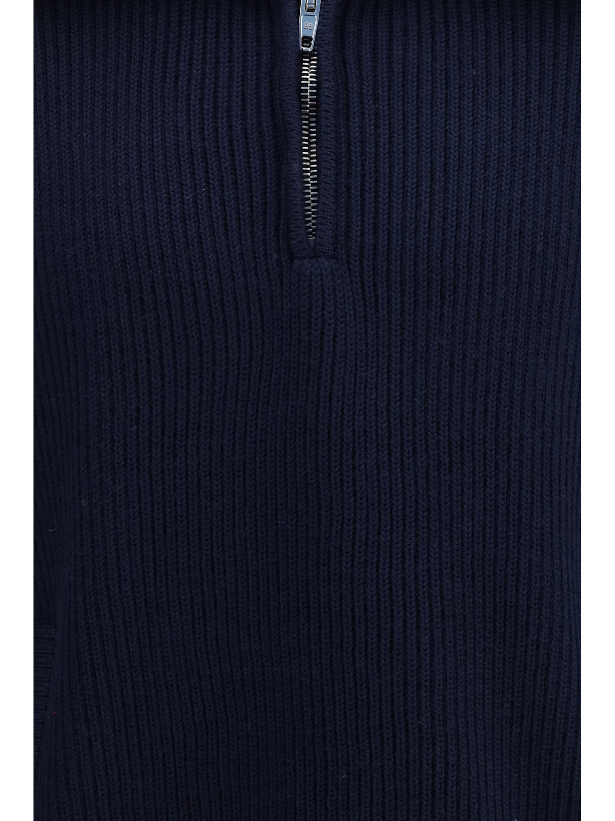 Balenciaga Men Ribbed Knit Zip Sweater BALENCIAGA