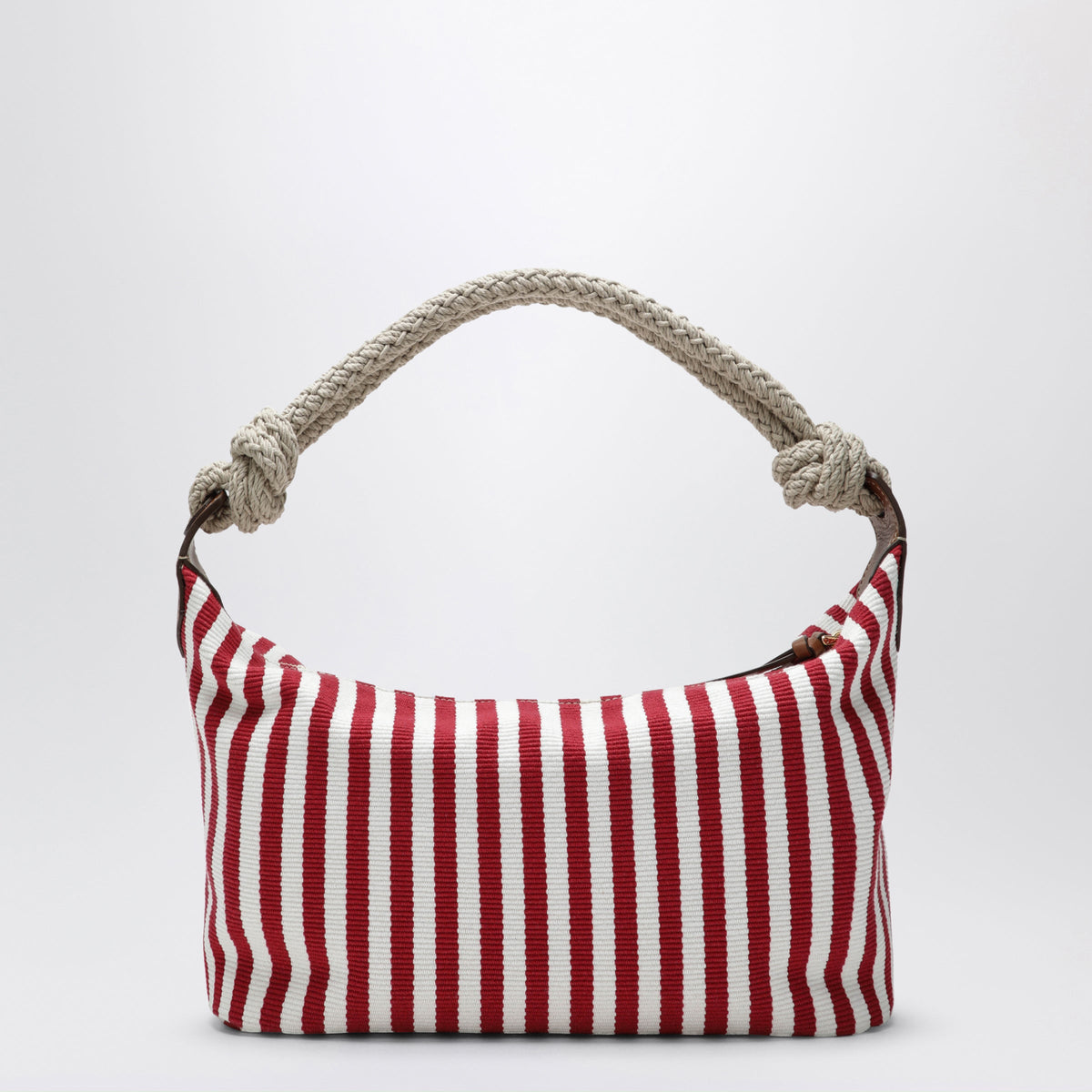 Miu Miu Ruby/Cognac Striped Canvas Bag Women MIU MIU
