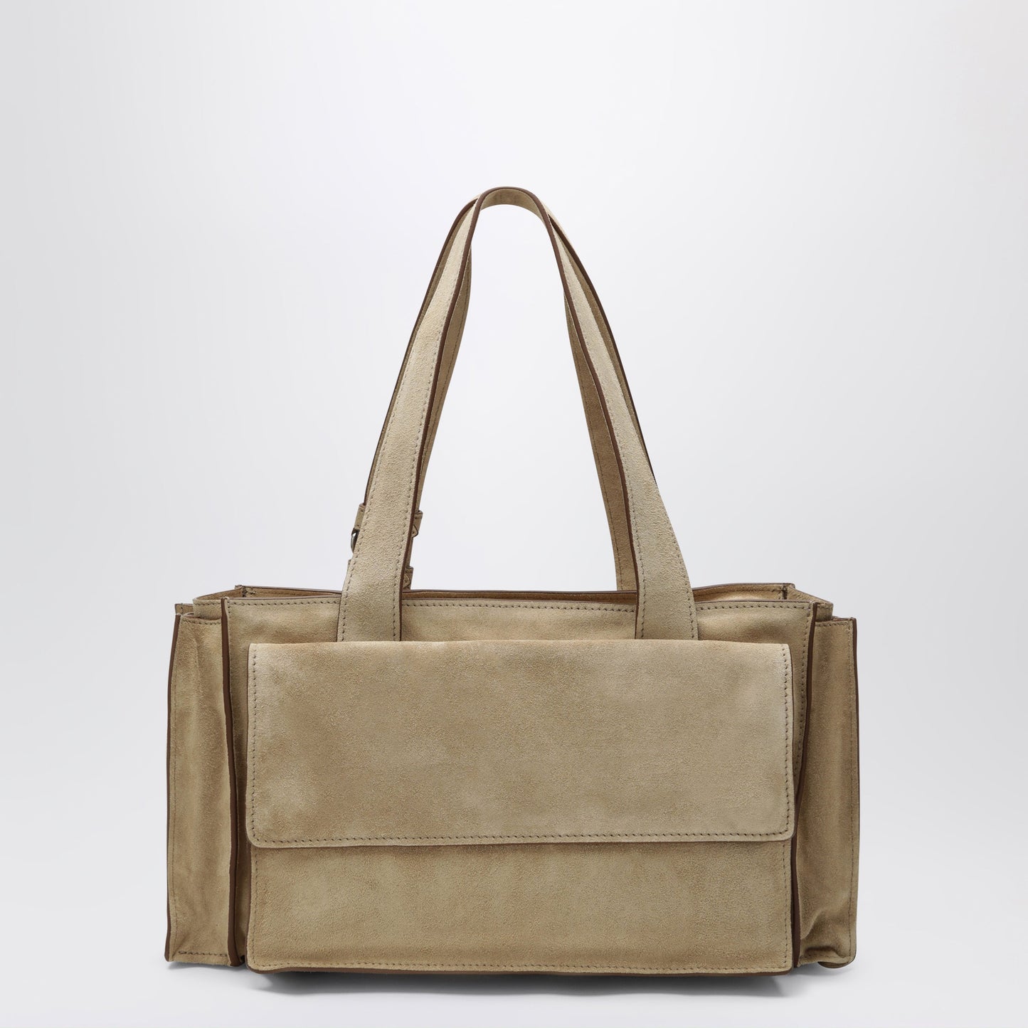 Miu Miu Ecru Suede Utilitaire Satchel Women MIU MIU