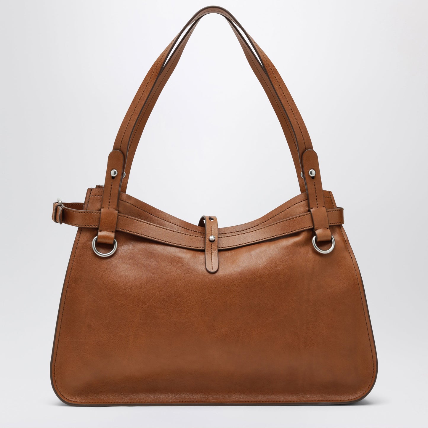 Miu Miu Calfskin Crossbody Bag With Embossed Logo In Cognac Women MIU MIU