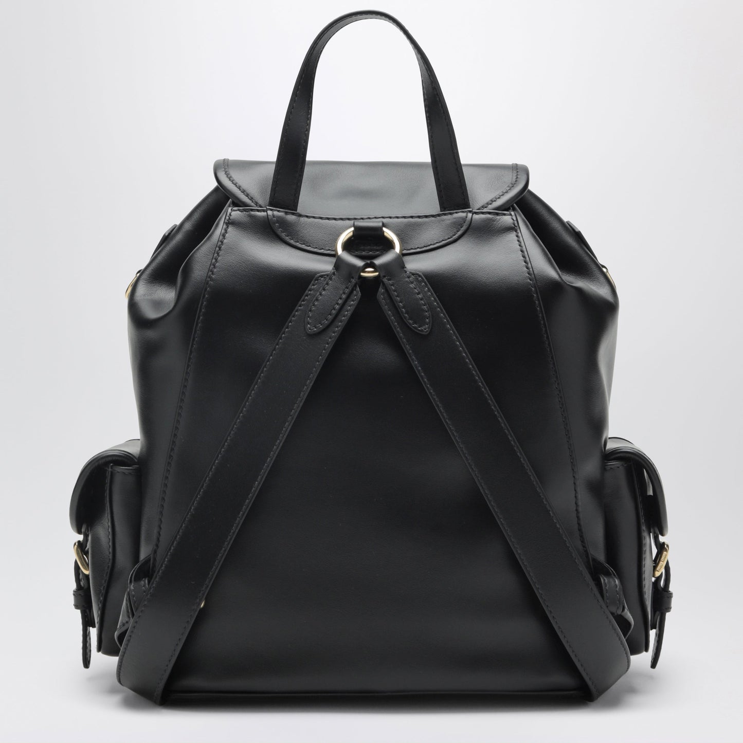 Miu Miu Black Leather Backpack Women MIU MIU