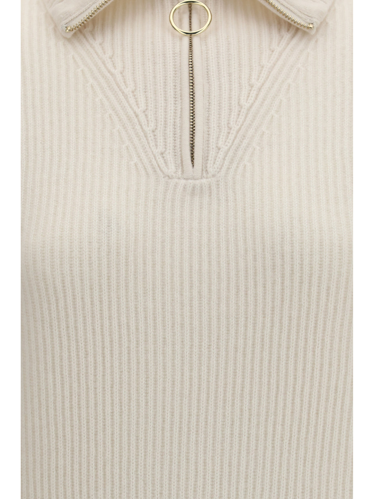 Forte_Forte Women Wool And Cashmere Half Zip Sweater FORTE FORTE