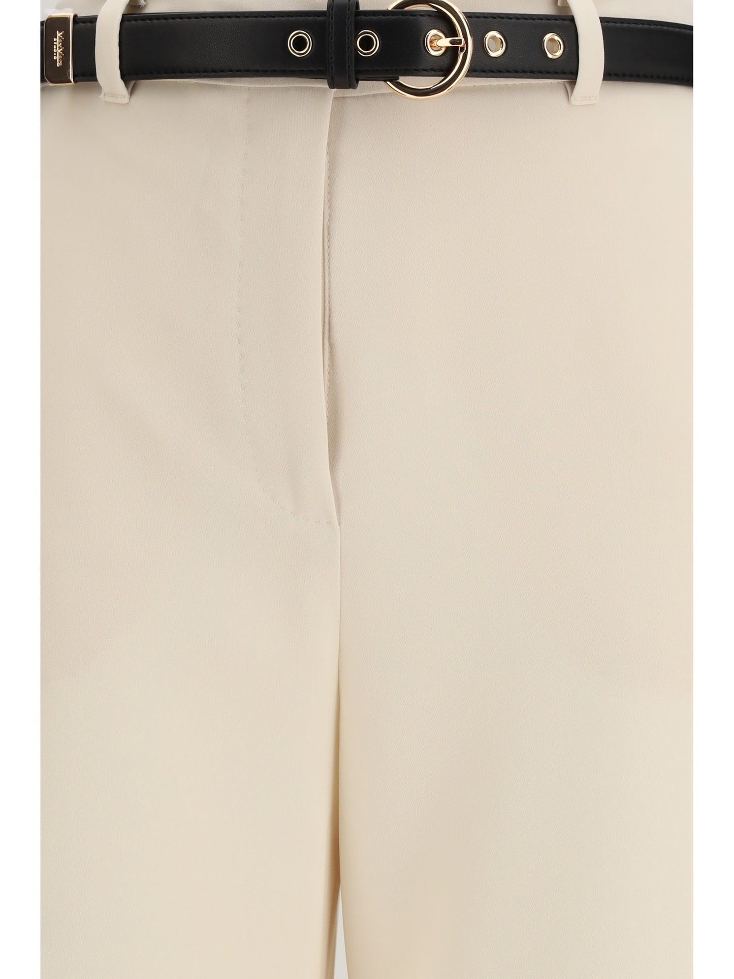 Max Mara Studio Women Elegant Pants With Belt MAX MARA STUDIO