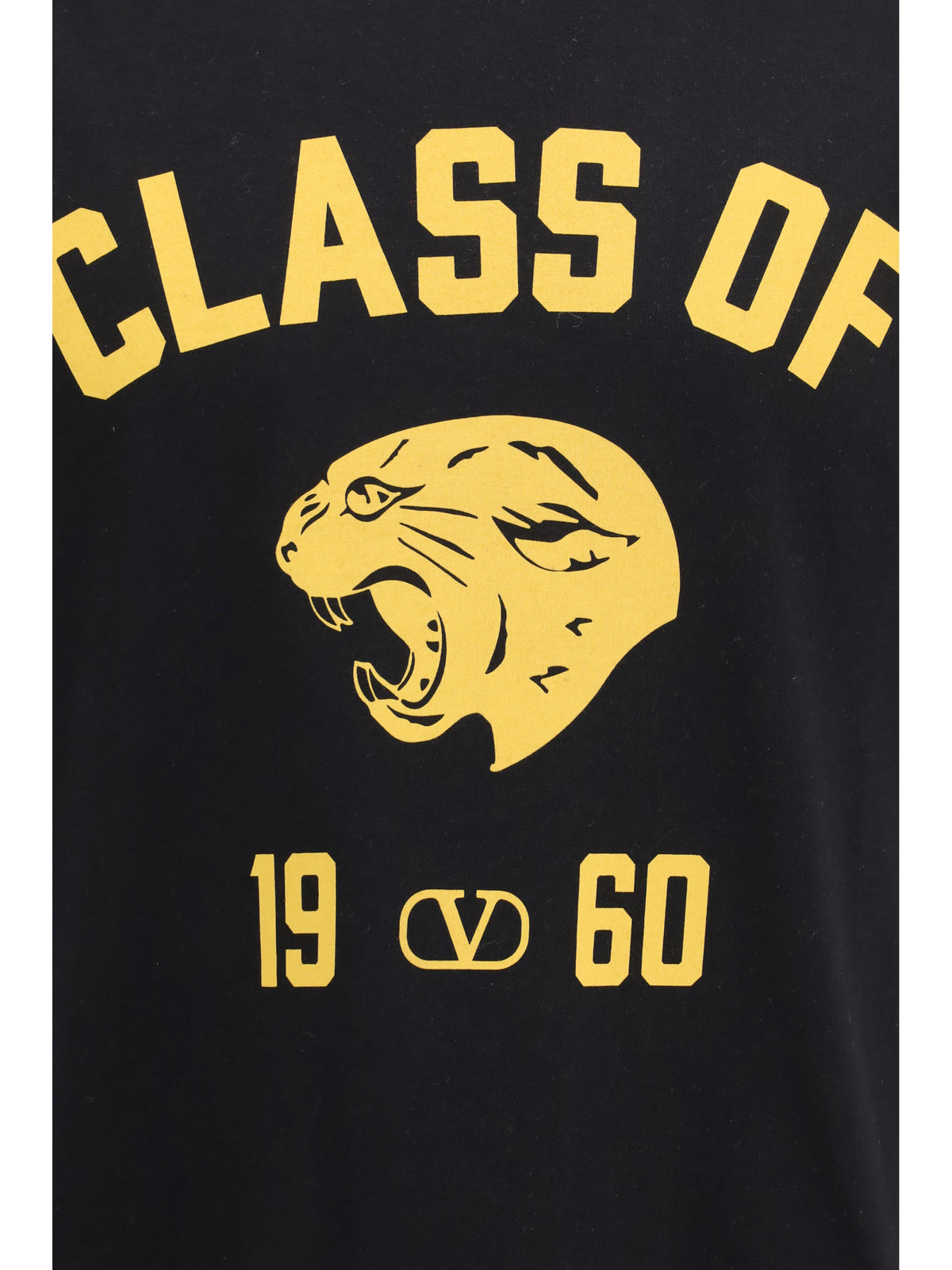 Valentino Men Panther Print Cotton T-Shirt VALENTINO