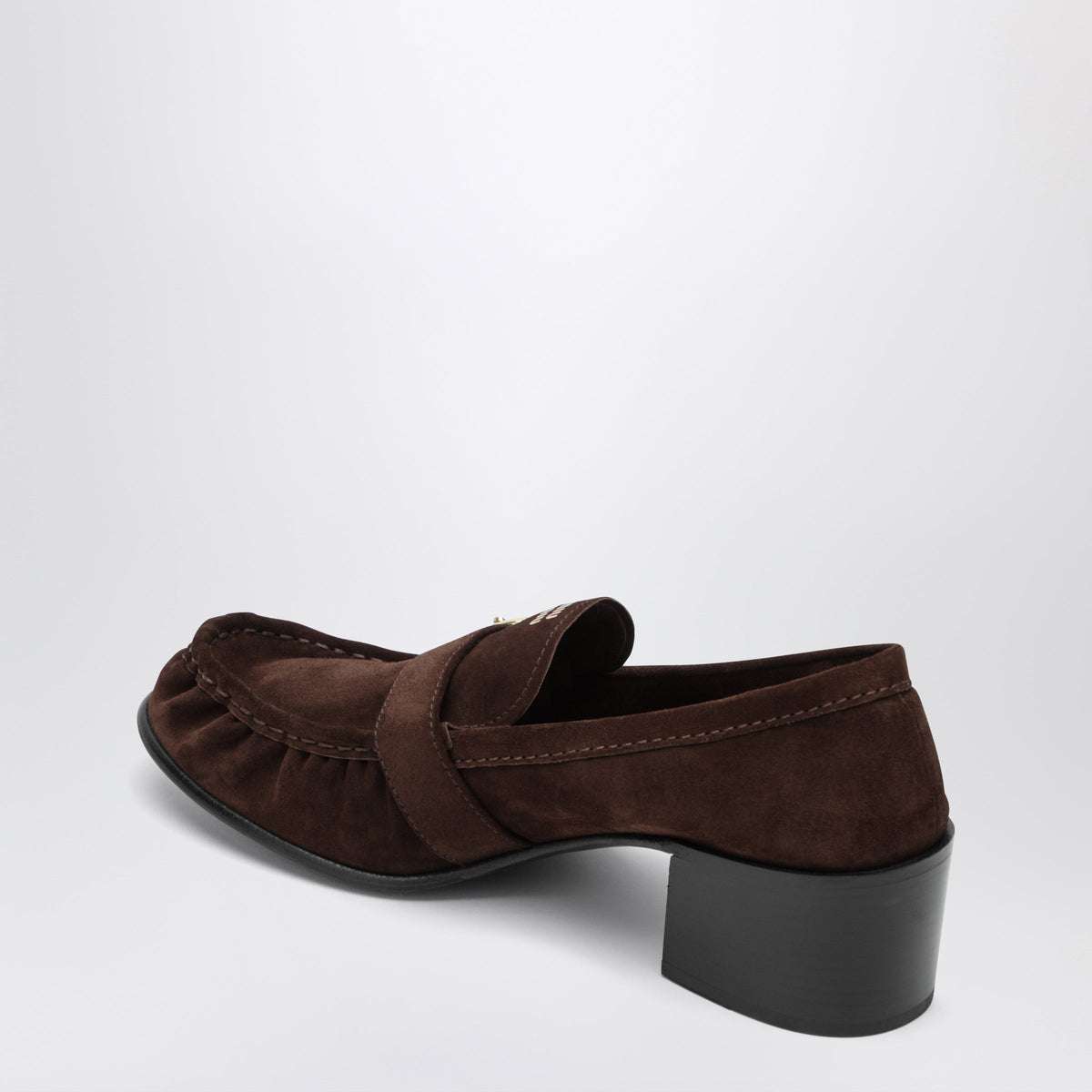 Miu Miu Dark Brown Suede Moccasins Women MIU MIU