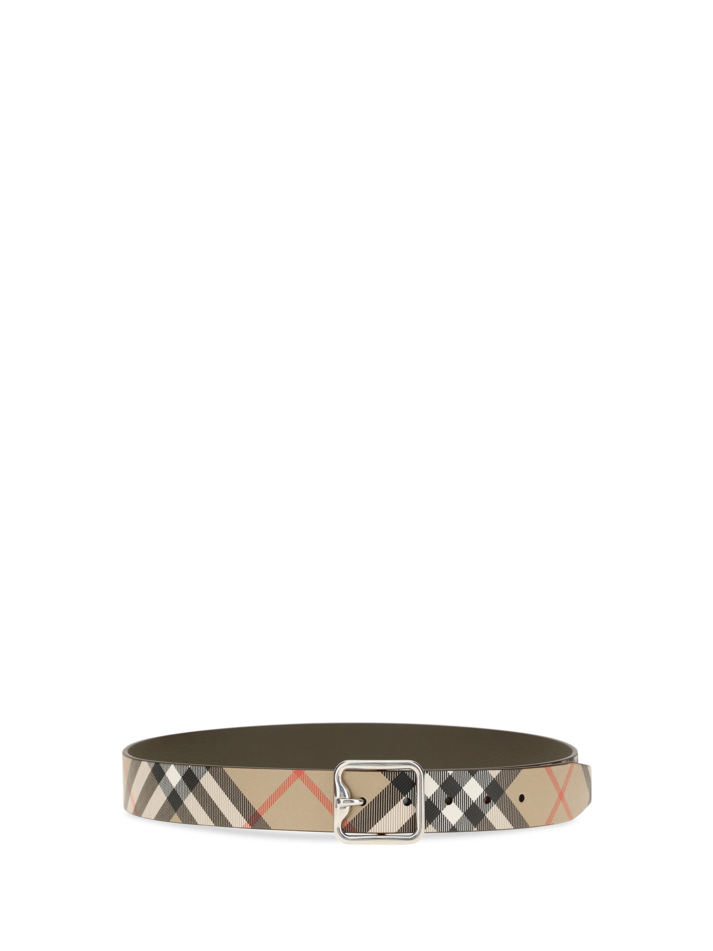 Burberry Men Reversible B Buckle Check Belt BURBERRY