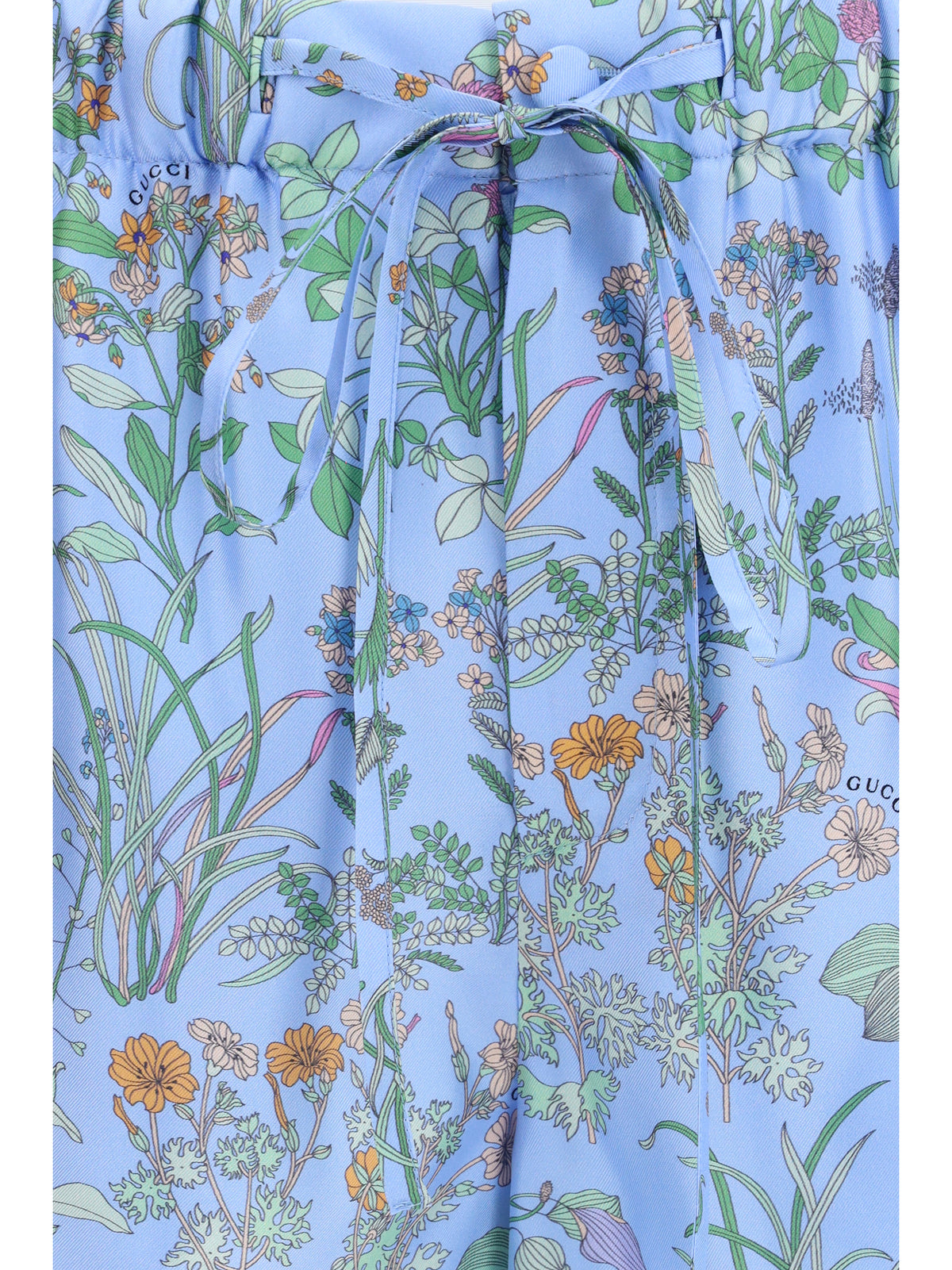 Gucci Women Printed Silk Twill Shorts GUCCI