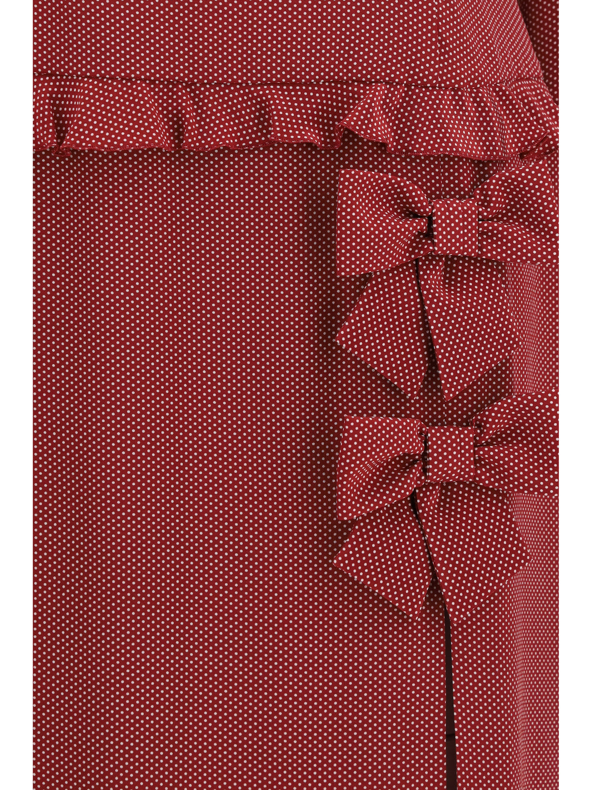 Alessandra Rich Women Silk Polka-Dot Midi Dress With Appliqué Bows ALESSANDRA RICH