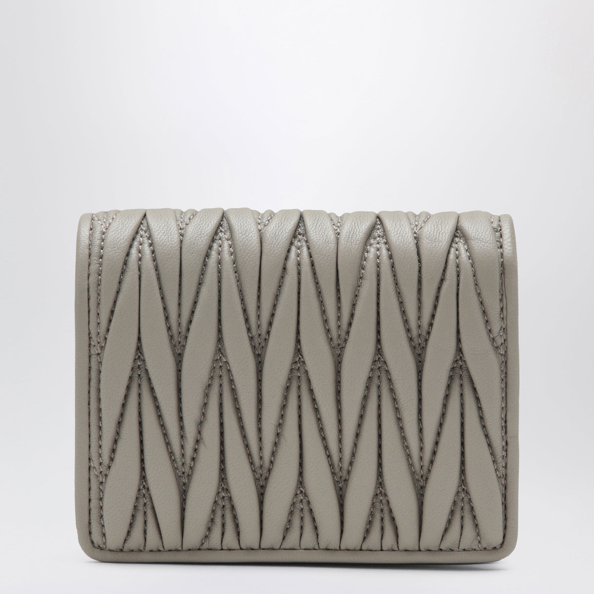 Miu Miu Pumice Matelasse Nappa Leather Wallet Women MIU MIU