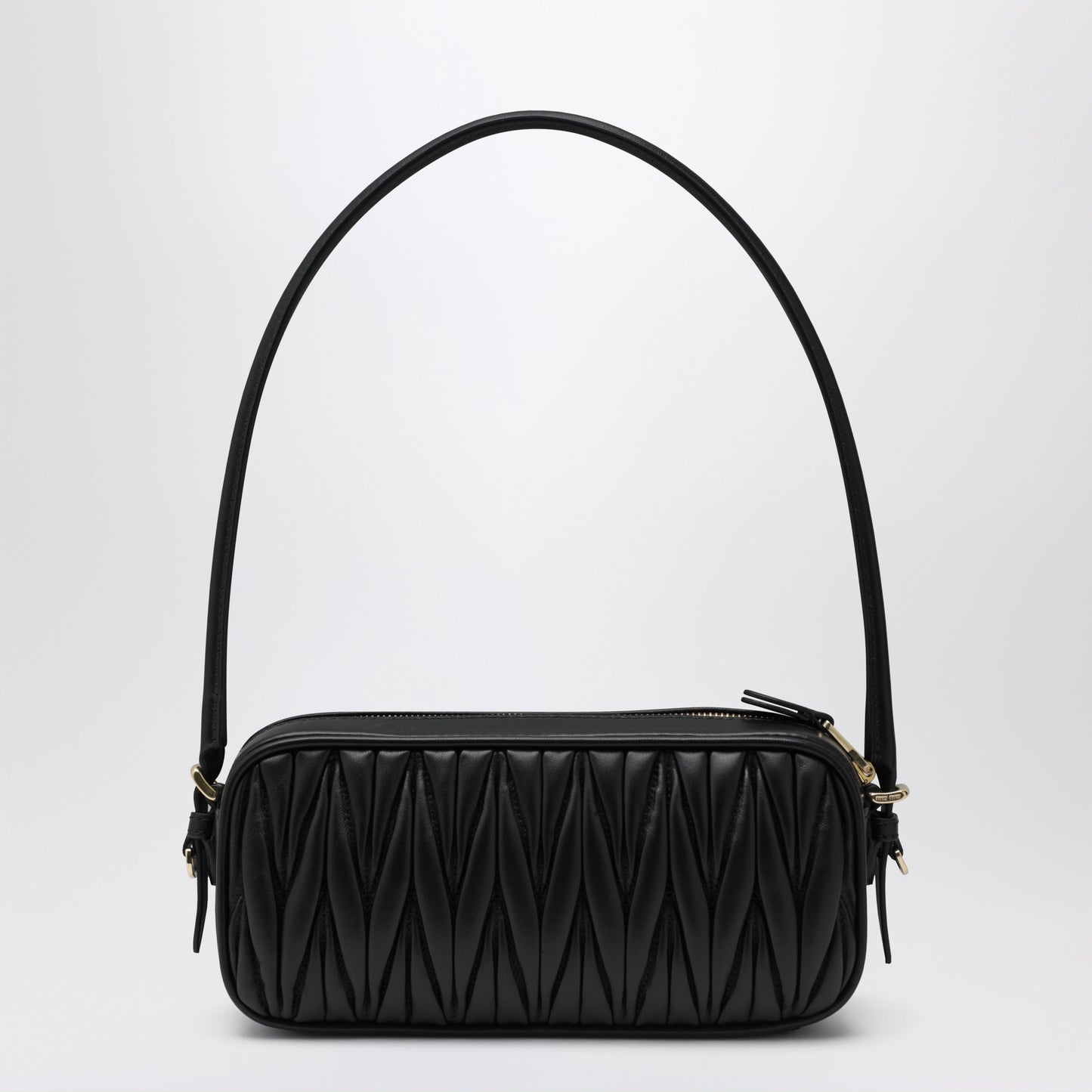 Miu Miu Quilted Nappa Leather Pouch In Black Women MIU MIU