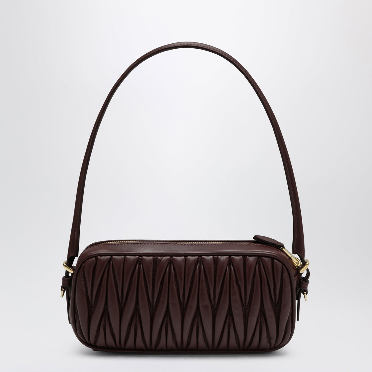 Miu Miu Pouch In Matelasse Nappa Leather, Burgundy Women MIU MIU