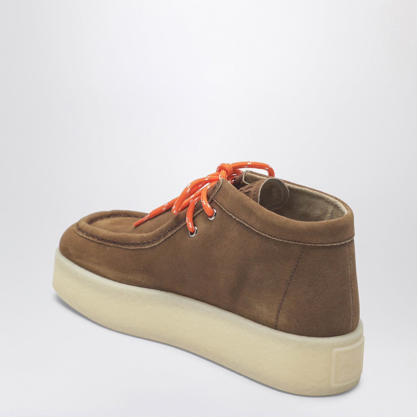 Miu Miu Platform Ankle Boots In Cinnamon Suede Women MIU MIU