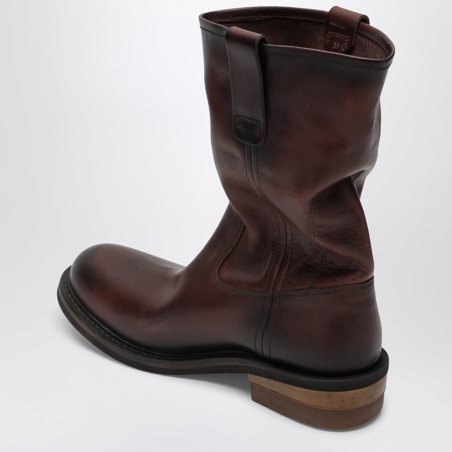 Miu Miu Brown Foule Calfskin Ankle Boots Women MIU MIU