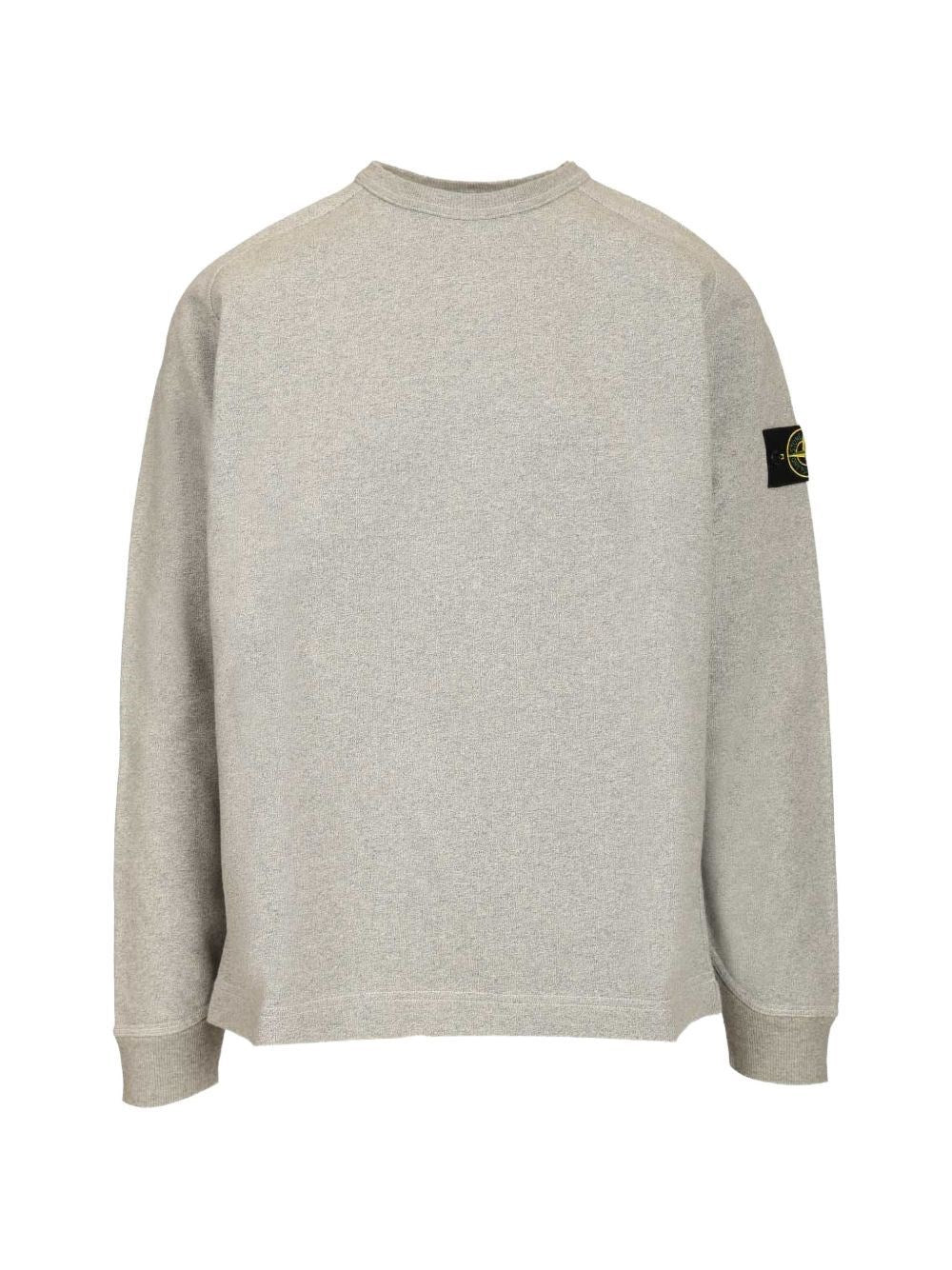 Stone Island Men Grey Melange Sweatshirt STONE ISLAND