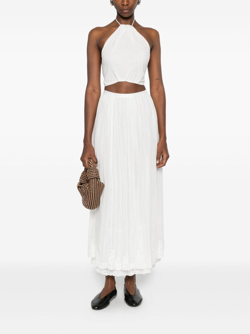 Forte_Forte Women Embroidered Voile Long Skirt FORTE FORTE