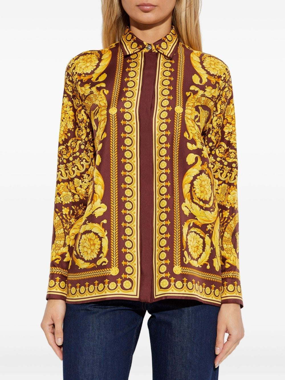 Versace Women Silk Twill Shirt VERSACE