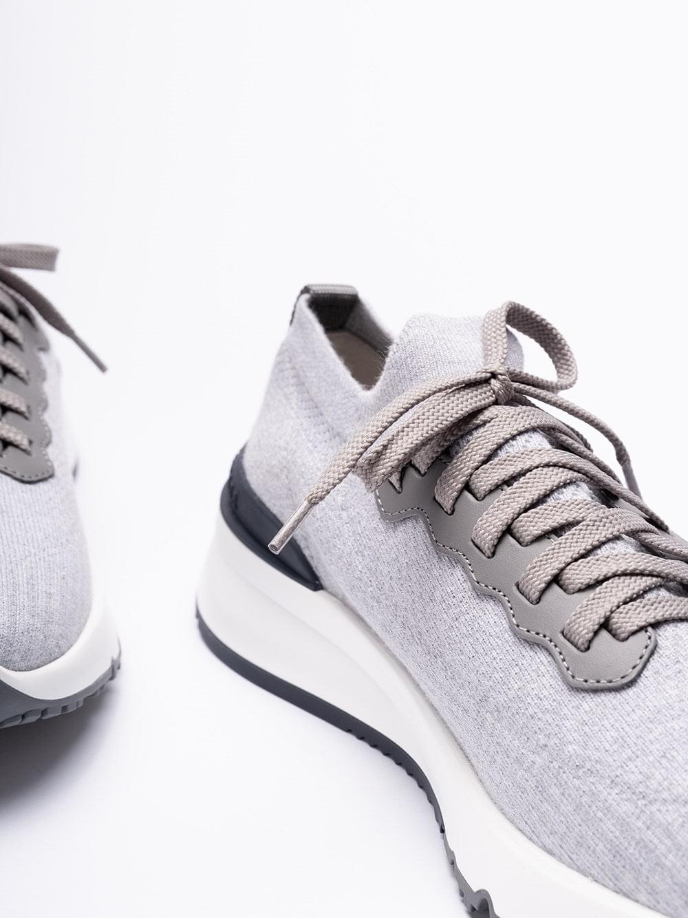 Brunello Cucinelli Men Knit Sneakers BRUNELLO CUCINELLI