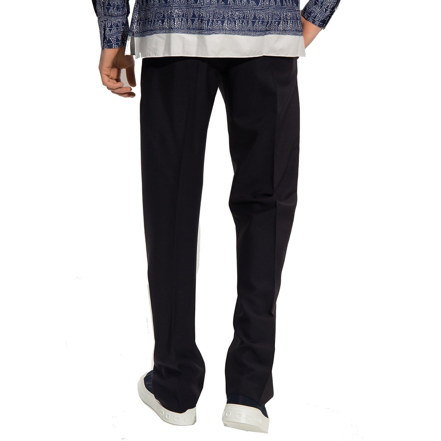 Salvatore Ferragamo Cotton And Silk Pants Men FERRAGAMO