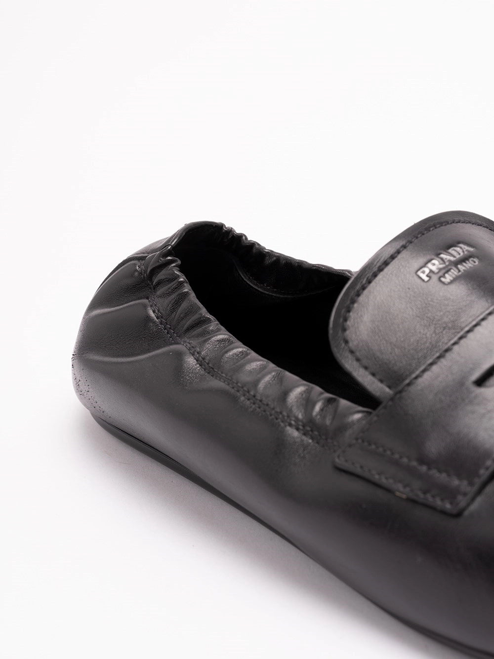 Prada Men Shuffle Antiqued Leather Loafers PRADA