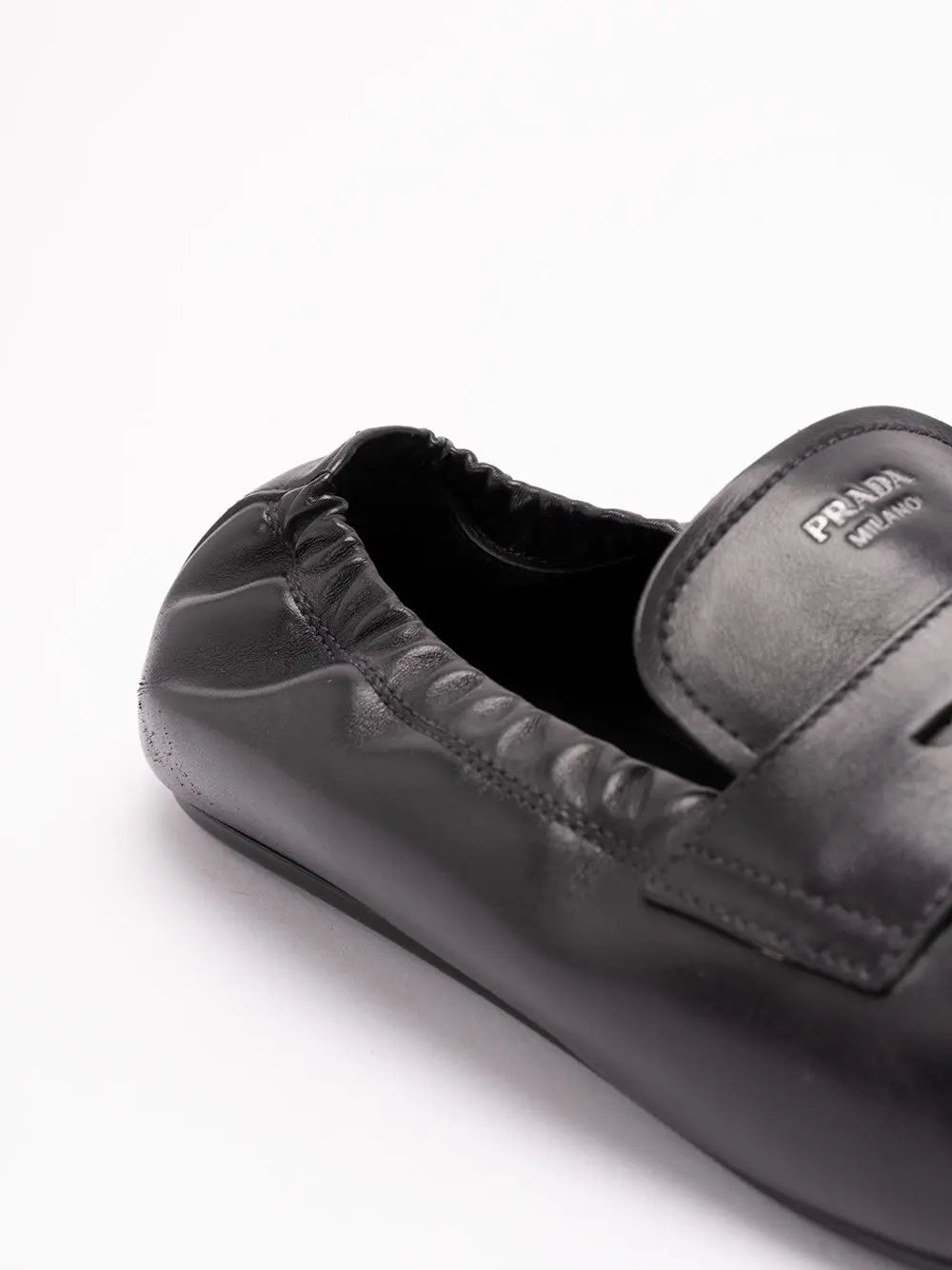 Prada Men Shuffle Antiqued Leather Loafers PRADA