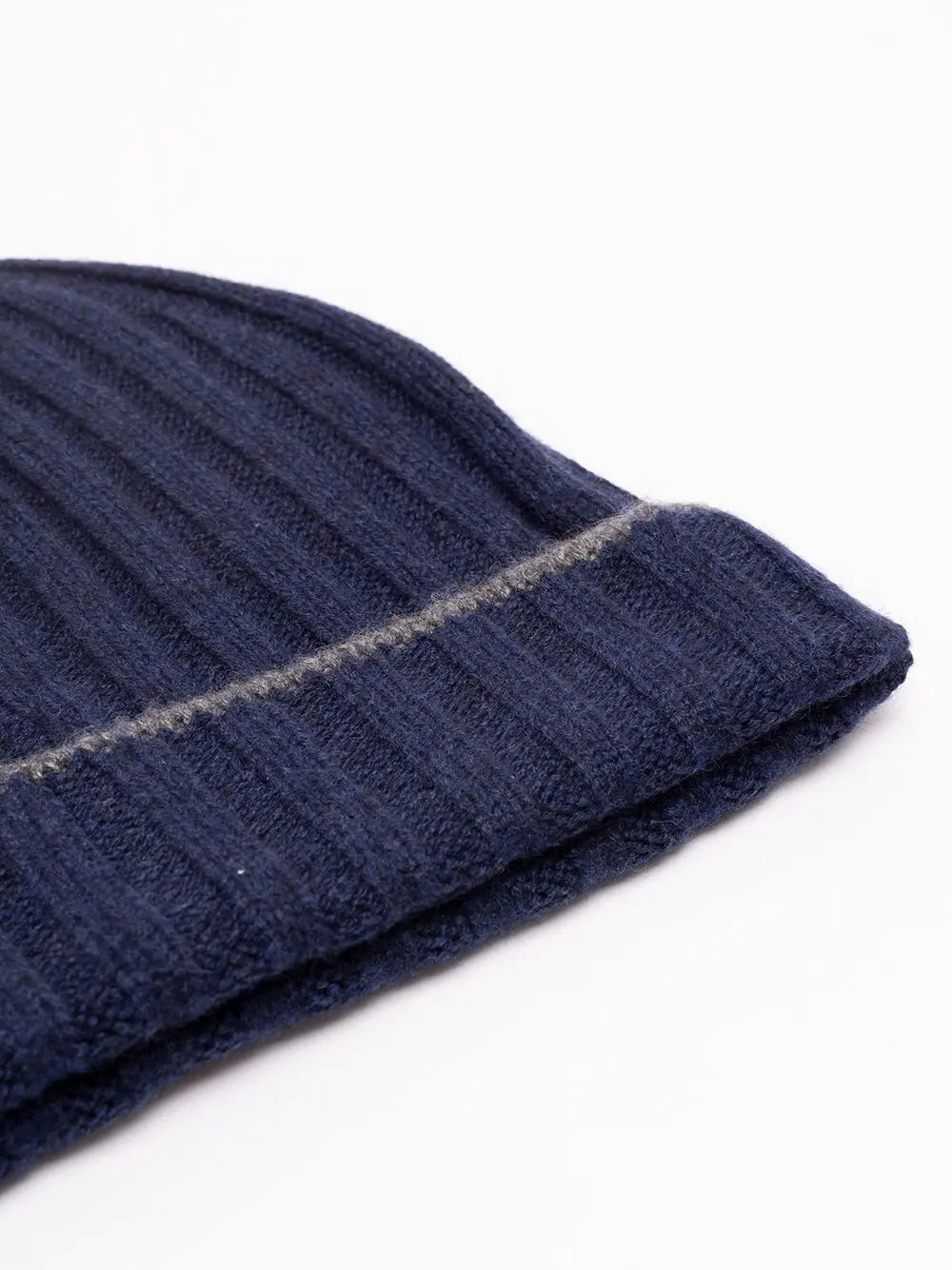 Brunello Cucinelli Men Cashmere Rib Knit Beanie BRUNELLO CUCINELLI