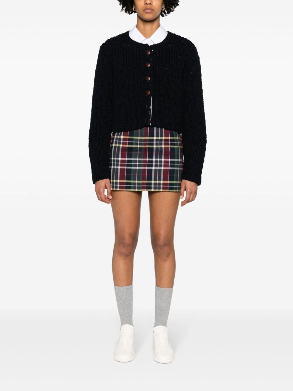Thom Browne Women Tartan Mini Skirt THOM BROWNE