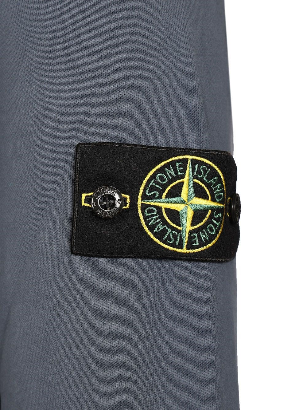 Stone Island Men Organic Cotton Sweatshirt With Short Zip STONE ISLAND