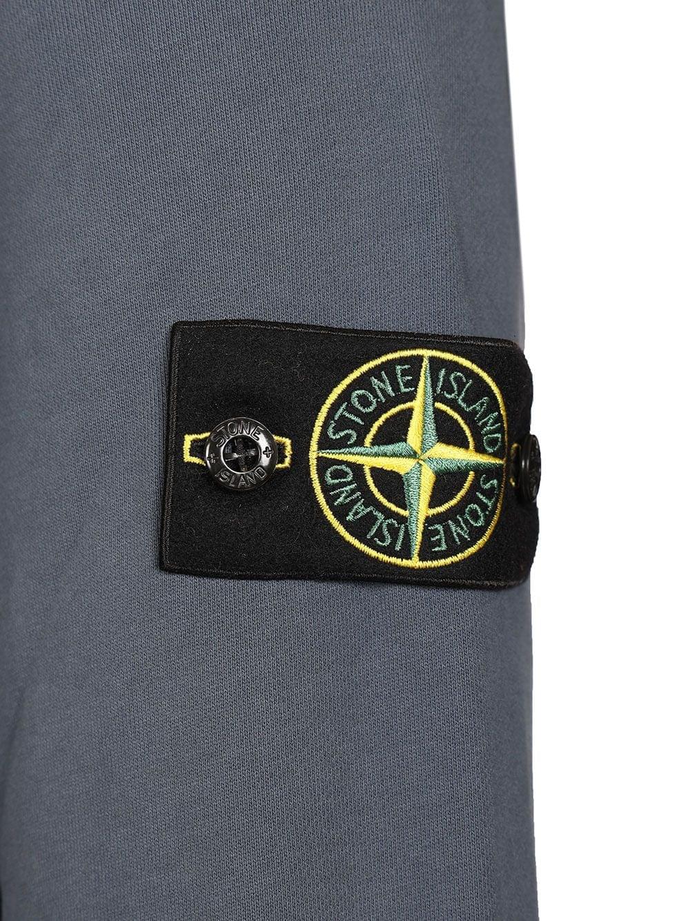 Stone Island Men Organic Cotton Sweatshirt With Short Zip STONE ISLAND
