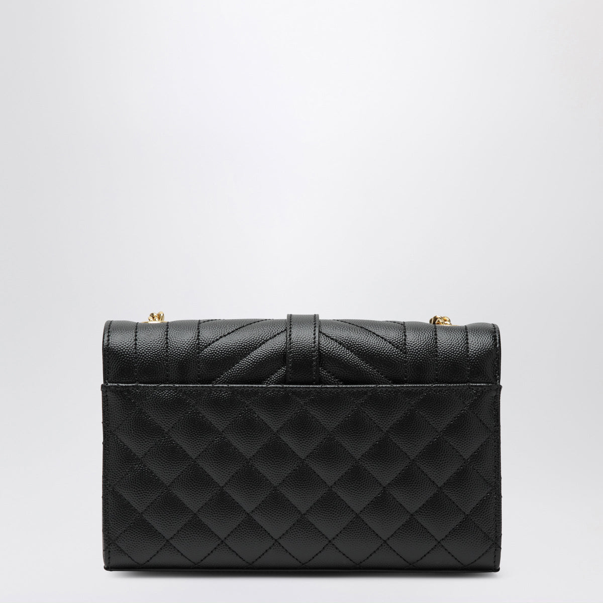 Saint Laurent Small Envelope Flap Bag In Quilted Leather, Black Women SAINT LAURENT