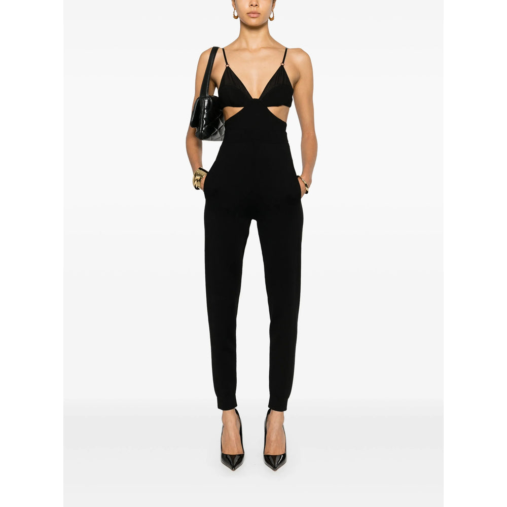 Saint Laurent Black Trousers - Track Pants Women SAINT LAURENT