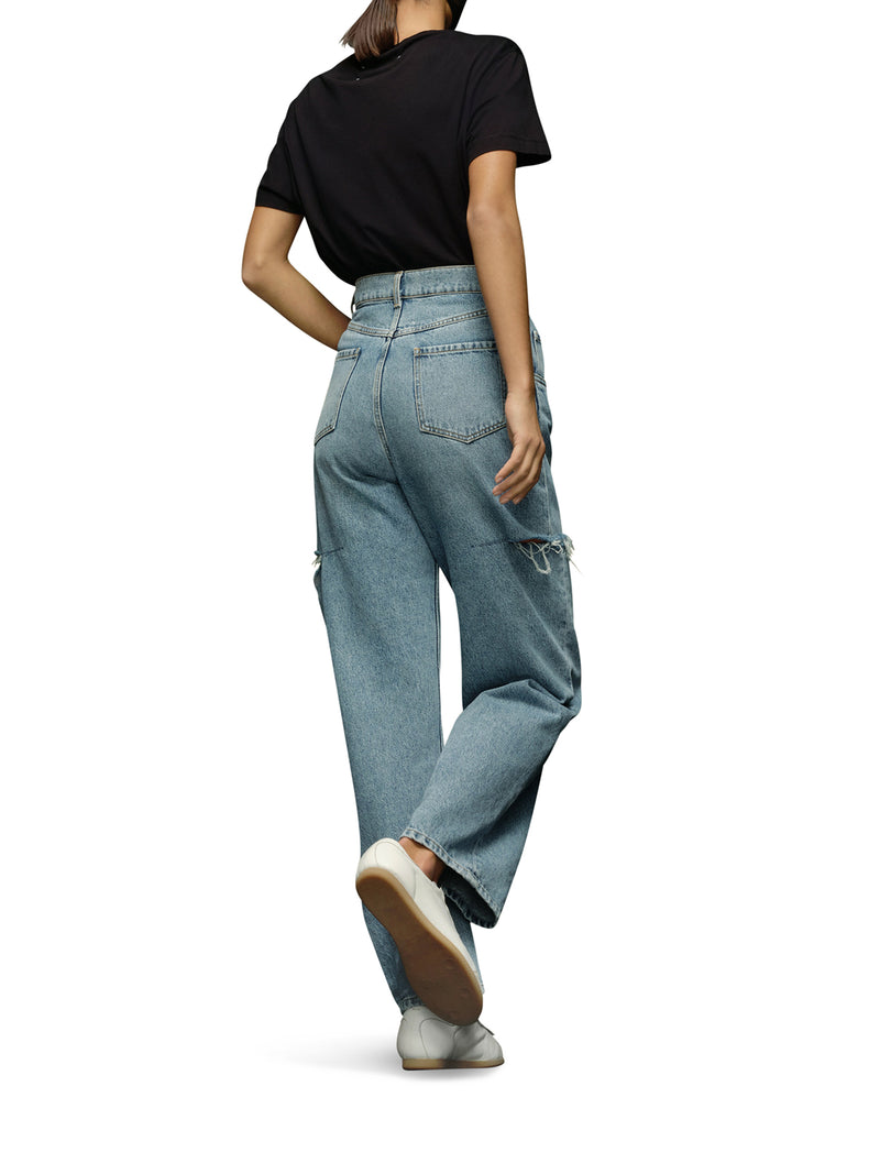 Maison Margiela Women Denim Jeans With Side Rips MAISON MARGIELA
