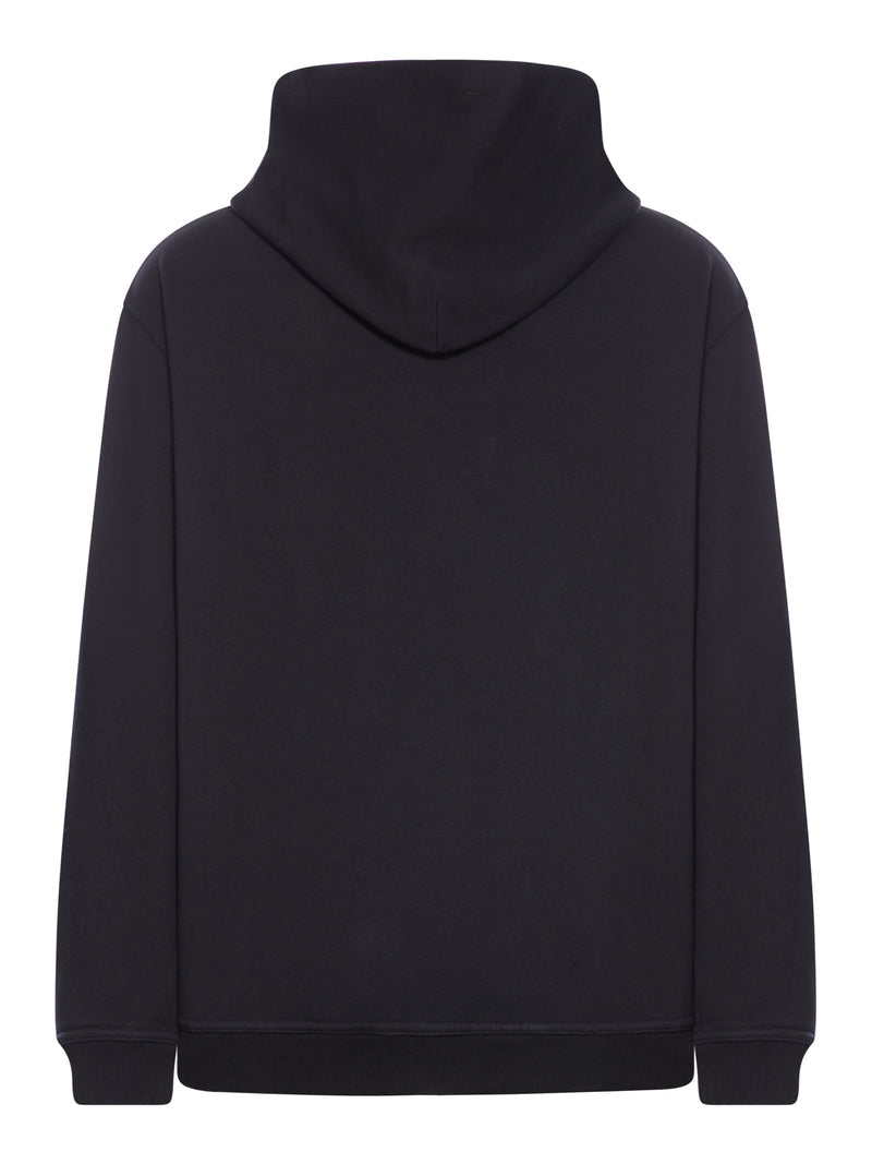Maison Margiela Men Oversized Black Cotton Sweatshirt MAISON MARGIELA