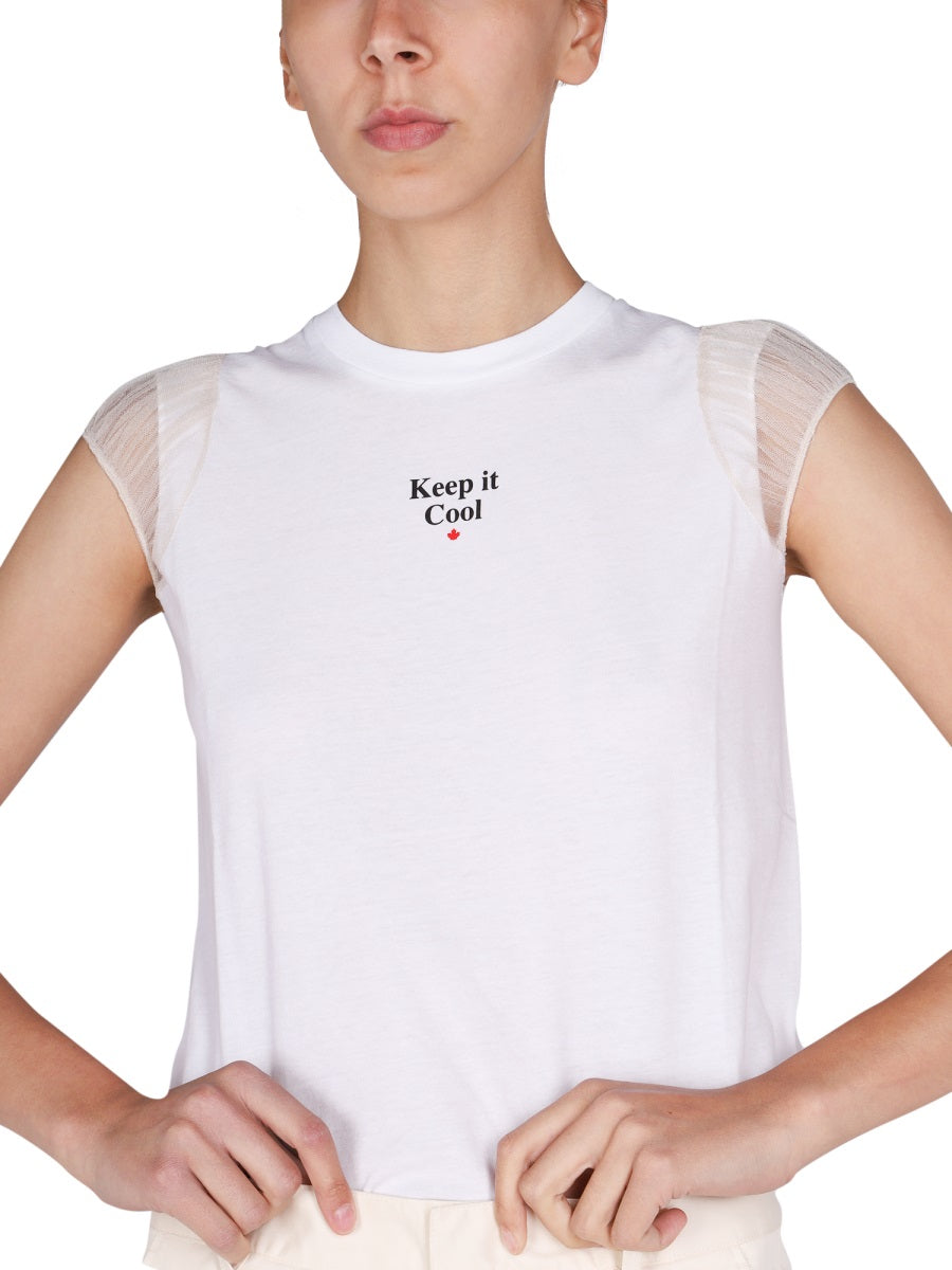 Dsquared Women Logo Print T-Shirt DSQUARED2