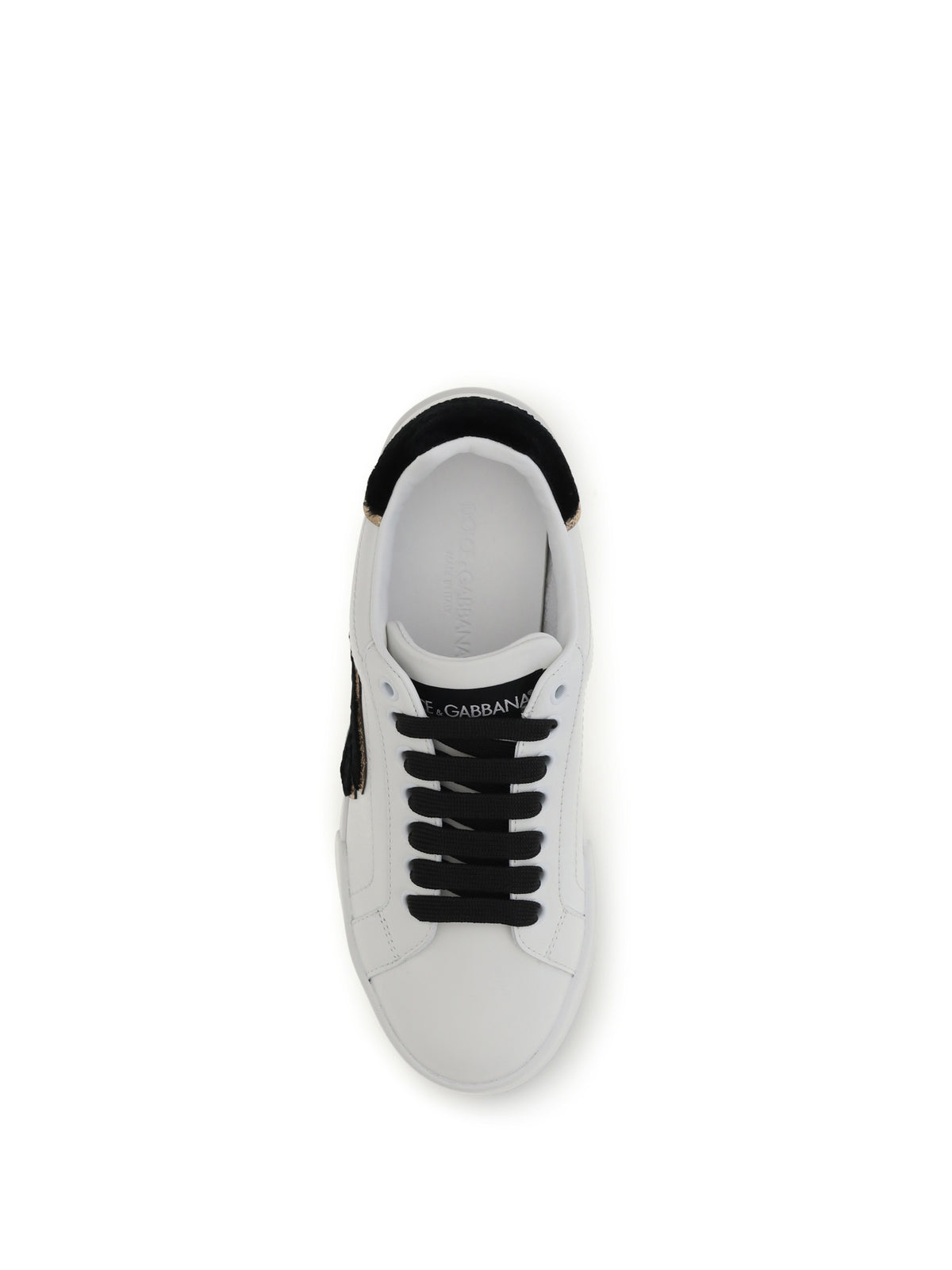 Dolce & Gabbana Women Leather Sneakers With Logo