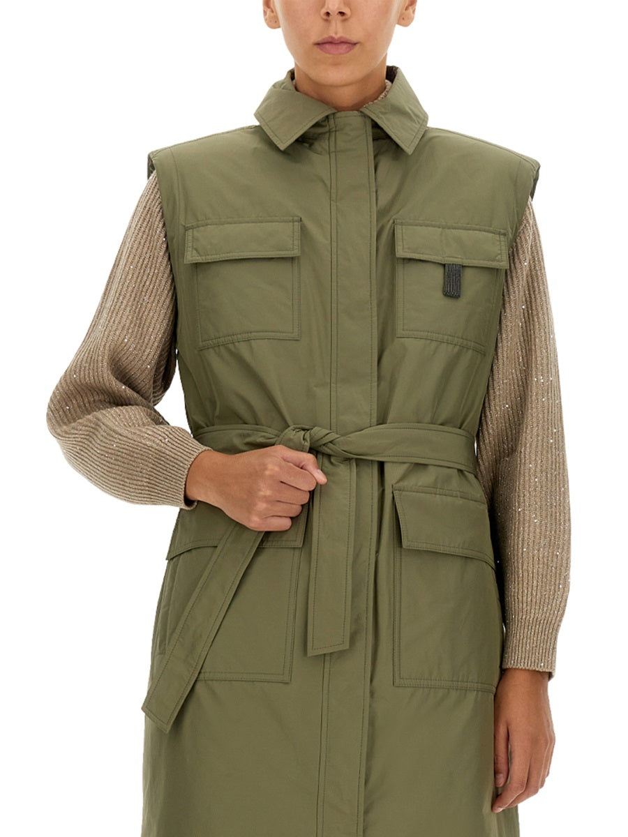 Brunello Cucinelli Women Taffeta Trench Coat BRUNELLO CUCINELLI